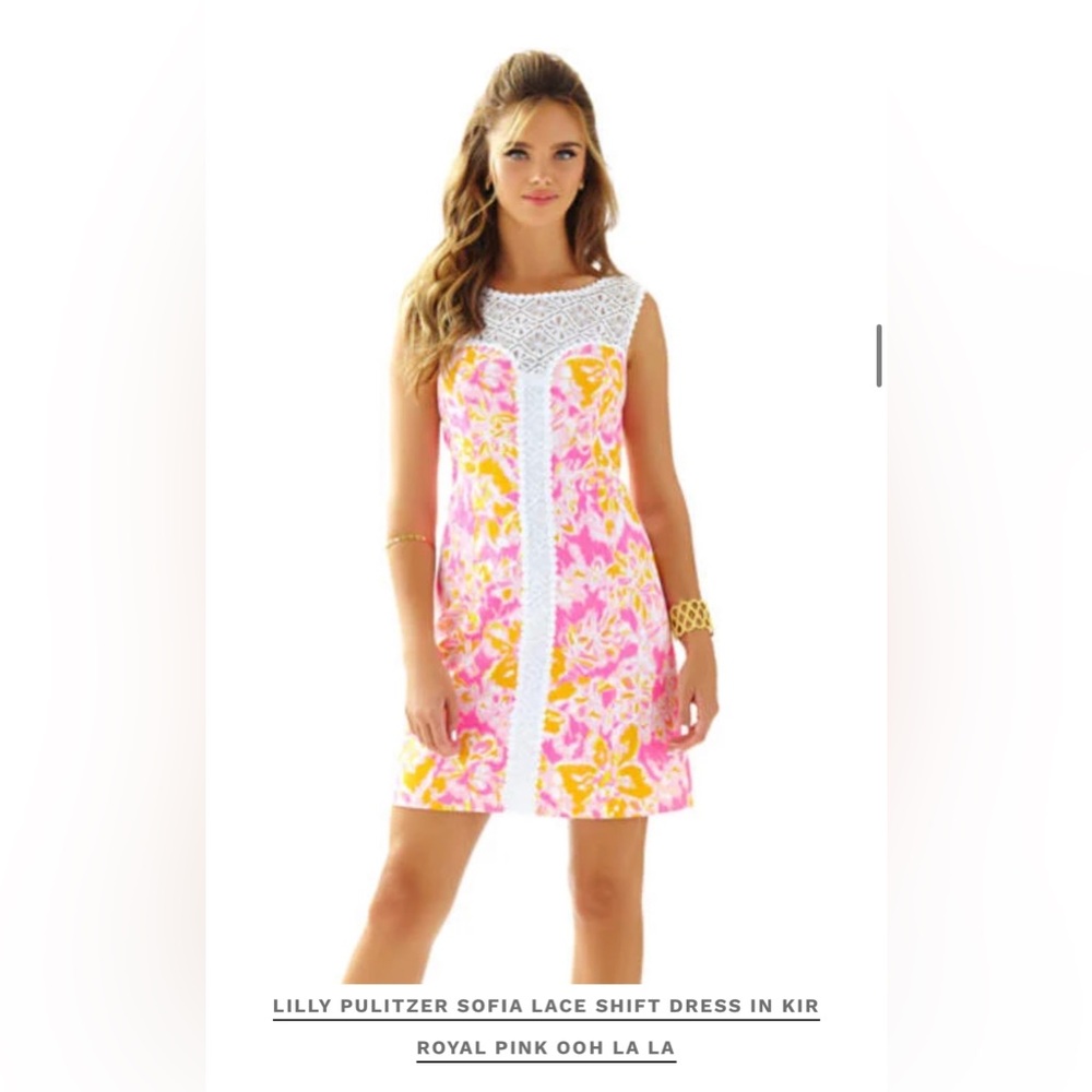 Lilly Pulitzer Sofia Lace Shift Dress, Size 8. Never worn.